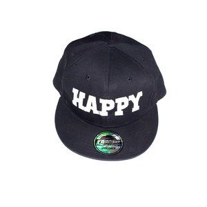 KBETHOS Black HAPPY Snapback Cap